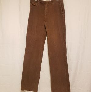 34x33 Mens Haggar brown corduroy pants